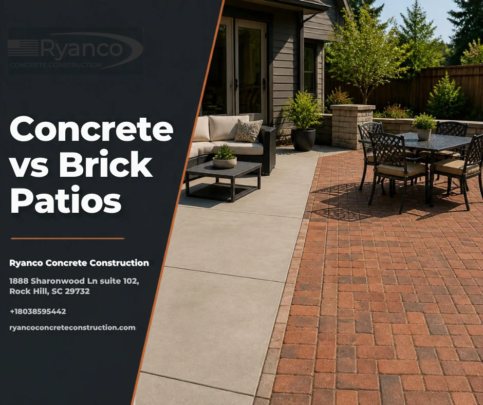 Concrete vs Brick Patios