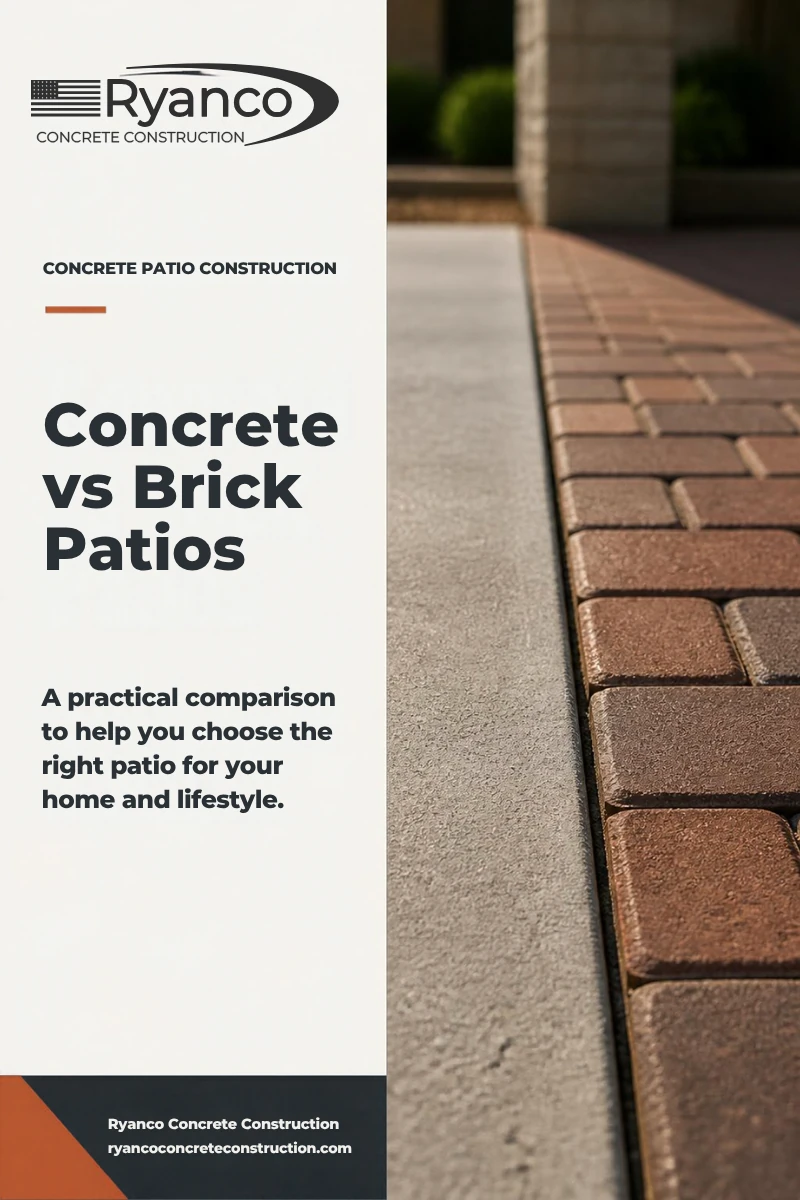 Concrete vs Brick Patios