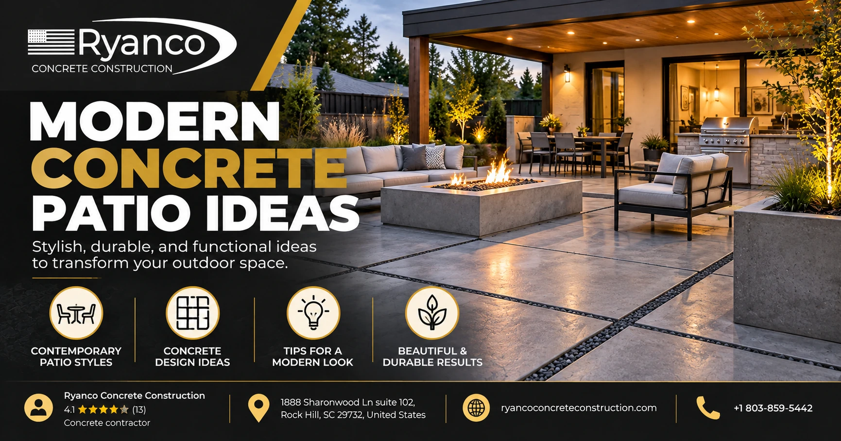 Modern Concrete Patio Ideas