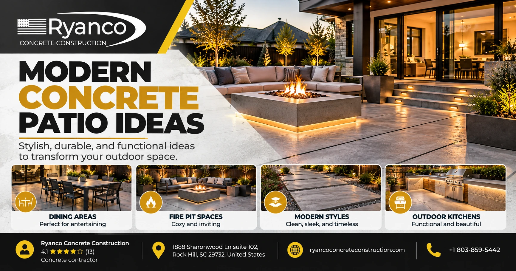 Modern Concrete Patio Ideas