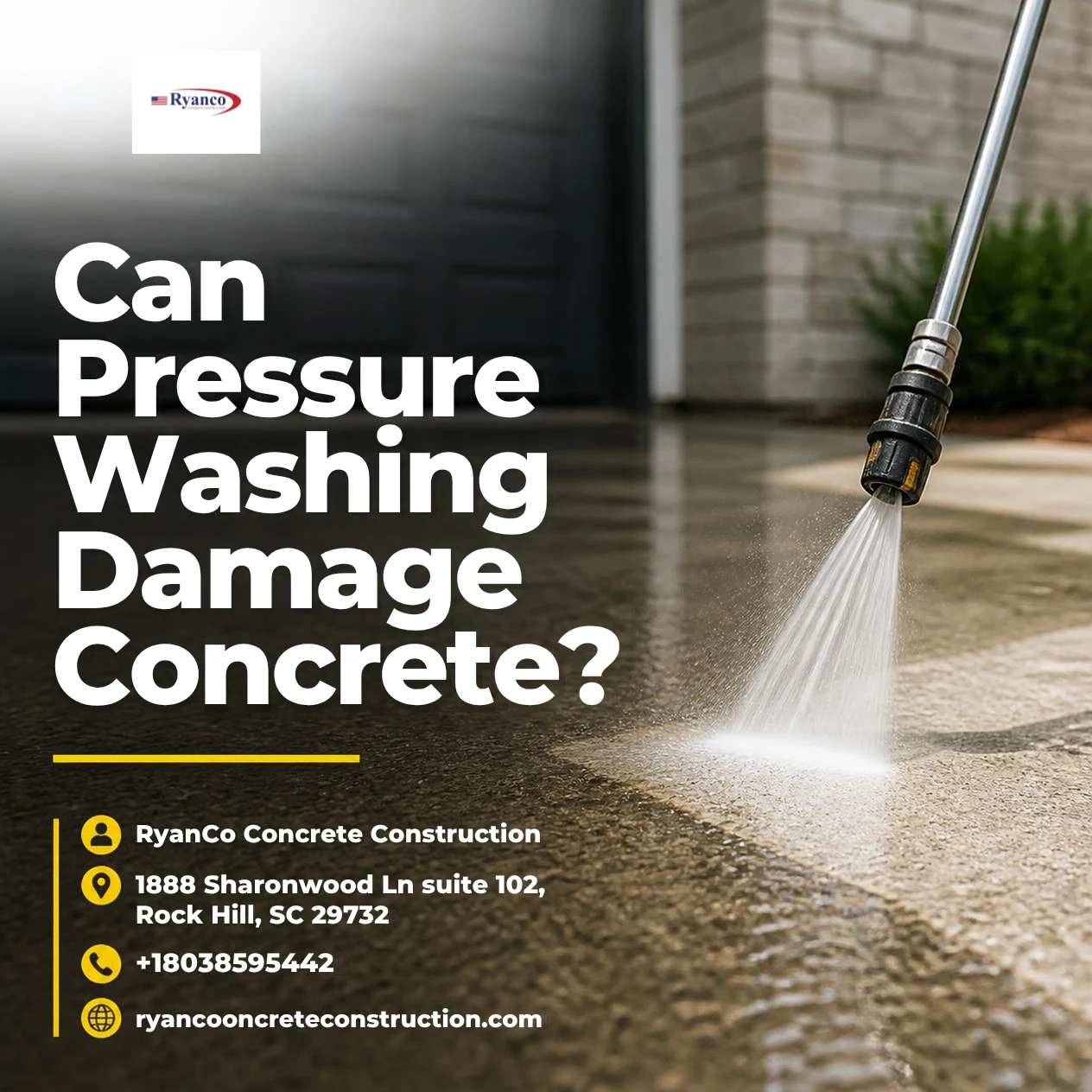 Can Pressure Washing Damage Concrete?
