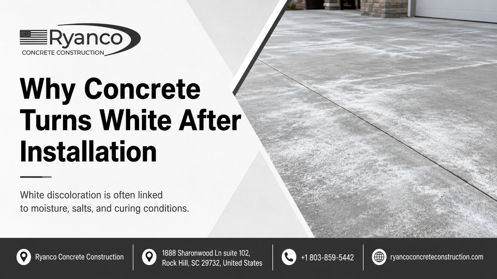 Why Concrete Turns White After Installation