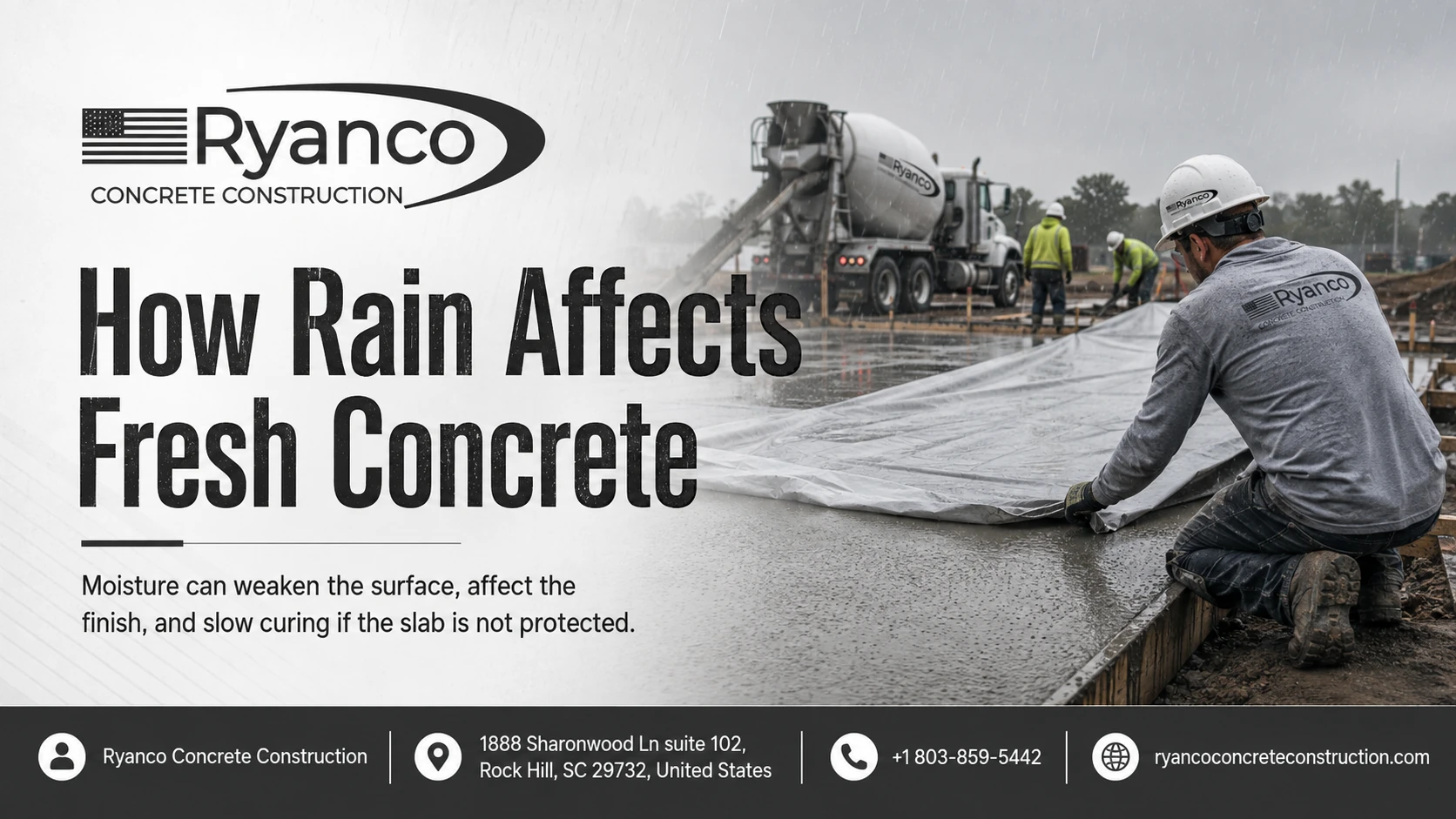 How Rain Affects Fresh Concrete