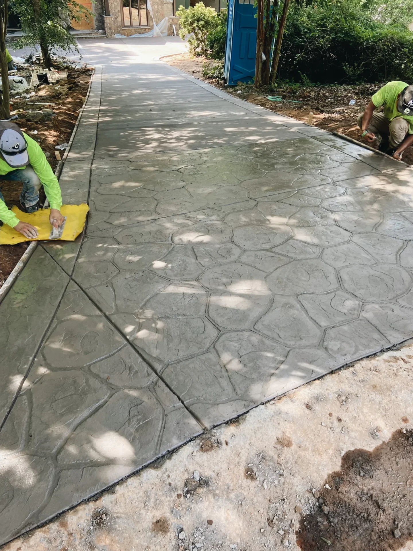 Stamped Concrete Driveway Installation Rock Hill